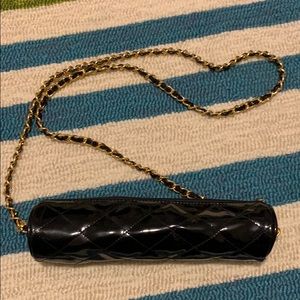 No brand Black cross body bag with gold chain
